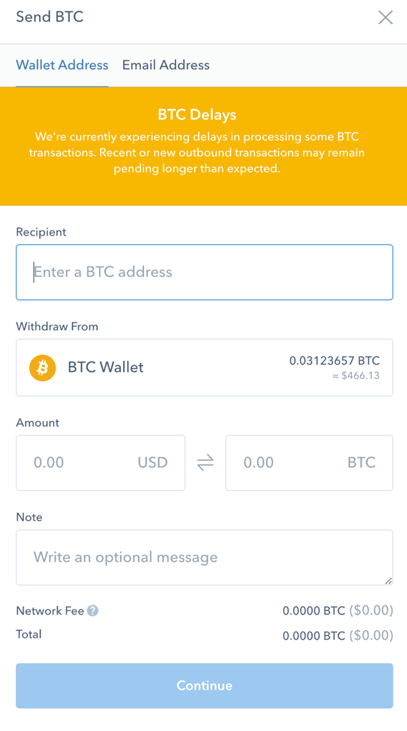 Send BTC To Binance