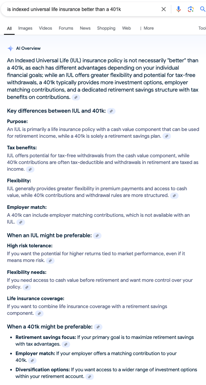 IUL vs 401k Is Indexed Universal Life Insurance Better Than A 401k?