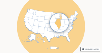 CollegeInvestor_1200x627_Infographic_ 50 + 2 Individual State Call Outs_Illinois Illinois Student Loans And Financial Aid Programs