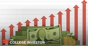 TWFB_TAXACT A visually striking image depicting financial growth and increasing costs in the context of tax filing software. The foreground features stacks of green paper currency, representing money, alongside gleaming gold coins with dollar signs, symbolizing wealth and investment. Dominating the background is a series of red arrows pointing upwards and to the right, signifying rising prices and an upward trend, set against a subtle gray grid pattern. This powerful visual metaphor directly relates to the article's discussion of TaxAct's substantial price increases over the last two years without significant product improvements, prompting users to seek "TaxAct alternatives" and "the best tax software" for maximizing their refunds this filing season. The "THE COLLEGE INVESTOR" logo is prominently displayed in the bottom left corner, branding the image within the financial advice context.