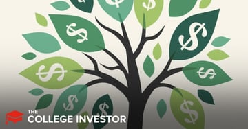 A stylized image featuring a dark brown tree trunk and branches reaching upwards, with numerous green leaves of varying shades adorning the branches and background. Each leaf prominently displays a white dollar sign ($) symbol, creating the visual metaphor of a "money tree." Overlaid on the image in a bold, sans-serif font are the words "BRANCH APP" in red at the top, followed by "REVIEW" in blue below it. This image serves as a visual identifier for an article discussing a Branch cash advance app review, highlighting its function as a paycheck advance company and an alternative to payday loans, helping users get money before their paycheck arrives.