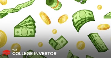 This vibrant, illustrative alt text image displays various monetary elements against a clean white background, directly supporting an article about "Best Check Cashing Options." In the upper left quadrant, several light green bills, likely representing stacks of cash, are fanned out, creating a sense of financial transaction. Scattered across the white space are numerous golden coins, symbolizing currency and the fees associated with cashing checks. The text "BEST CHECK CASHING: WHERE TO GO" is prominently featured at the top in bold, red, and blue lettering, serving as the central theme and question the article addresses. The image visually reinforces the challenge and options for individuals who need to cash a check but don't have a bank account, highlighting the financial nature of the content and guiding users to solutions for avoiding high fees.