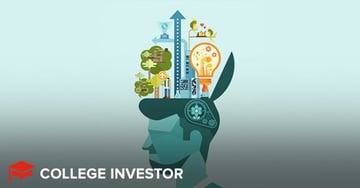 This detailed illustration, set against a light blue background, visually represents the comprehensive nature of the ThinkorSwim trading platform, as discussed in "ThinkorSwim Review: Is It The Best Trading Platform?". The central image depicts a stylized head, filled with various elements symbolizing the platform's features. On the left side, green trees and lush foliage emerge, suggesting growth and perhaps long-term investment strategies. Towards the center, tall, modern buildings rise, indicative of financial institutions and complex market structures. On the right, a bright, glowing lightbulb with internal circuitry details signifies innovation, smart decisions, and the analytical tools available for active traders. Above these elements, the words "THINKORSWIM REVIEW" are prominently displayed, with "THINKORSWIM" in blue and "REVIEW" in red, clearly linking the image to the article's focus on reviewing this advanced trading platform offered by Charles Schwab.