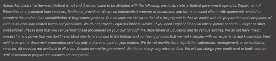 Disclaimer Student Loan scam: Student Aid Disclaimer
