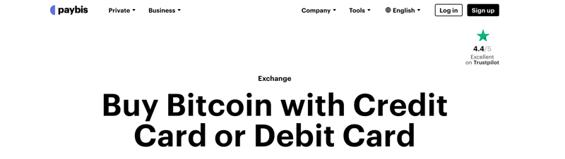 Paybis credit card support