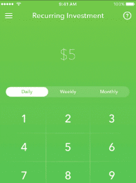 Acorns Review: Recurring Investment | Source: The College Investor