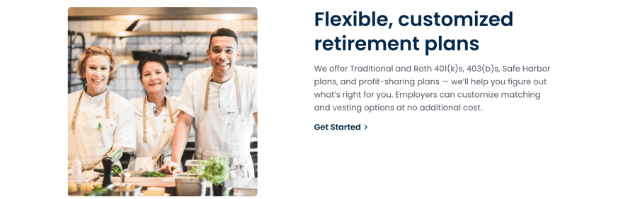 Human Interest retirement plan options