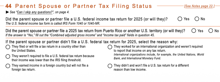 FAFSA Parent Spouse Taxes FAFSA Parent Spouse Taxes