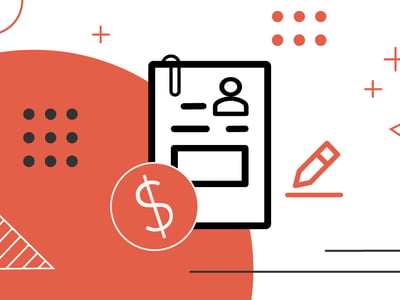 This graphic illustrates the concept of securing private student loans without a cosigner, a challenging but possible endeavor for students. The central image features a bold outline of a document, possibly representing a loan application or a student's financial profile, with a paperclip attached to the top. To the lower left of this document, a prominent white circle with a dollar sign inside emphasizes the financial aspect of student loans. The background is a vibrant red, adorned with various white and black geometric shapes and symbols, including circles, crosses, dotted squares, and triangles, creating a dynamic and modern visual. These elements subtly reinforce the complexity and various factors involved in qualifying for a no-cosigner private student loan, such as credit history and income requirements, as discussed in the article. The "COLLEGE INVESTOR" logo is clearly visible in white text at the bottom left. Source: The College Investor