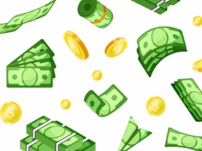 This vibrant, illustrative alt text image displays various monetary elements against a clean white background, directly supporting an article about "Best Check Cashing Options." In the upper left quadrant, several light green bills, likely representing stacks of cash, are fanned out, creating a sense of financial transaction. Scattered across the white space are numerous golden coins, symbolizing currency and the fees associated with cashing checks. The text "BEST CHECK CASHING: WHERE TO GO" is prominently featured at the top in bold, red, and blue lettering, serving as the central theme and question the article addresses. The image visually reinforces the challenge and options for individuals who need to cash a check but don't have a bank account, highlighting the financial nature of the content and guiding users to solutions for avoiding high fees.