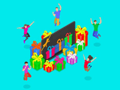 This vibrant image illustrates the concept of teaching teens about money management with prepaid debit cards, set against a light blue background. The focal point is a collection of brightly colored gift boxes, wrapped in hues of blue, green, yellow, pink, and purple, each adorned with a contrasting ribbon and bow. These gifts visually represent the financial tools and lessons being given to teenagers. In the background, slightly blurred, are outlines of young people, suggesting the demographic receiving these financial education benefits. Prominently displayed in large, bold, red text across the top of the image are the words "BEST PREPAID CARDS TO TEACH YOUR TEENS ABOUT SPENDING," directly reinforcing the article's topic. The overall composition emphasizes the positive and empowering aspects of providing prepaid cards for kids, highlighting how these tools can help teens track spending, set limits, and develop solid financial habits without the risks associated with traditional bank accounts.