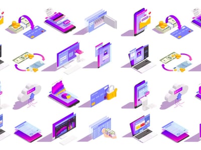 An illustrative graphic titled "FNBO DIRECT REVIEW" in prominent red text against a white background, serving as the featured image for an article discussing the online banking services of FNBO Direct. The image depicts various isometric icons representing digital banking concepts, reflecting the convenience and accessibility of online financial management. Key visuals include a laptop displaying banking interfaces, a smartphone for mobile banking transactions, a credit card secured with a padlock symbolizing security, and a money transfer icon with dollar bills and arrows indicating financial flow. These elements collectively highlight the benefits of online banks like FNBO Direct, such as high-yield checking and savings accounts, no monthly fees, and seamless digital payment options, as discussed in the accompanying review article.