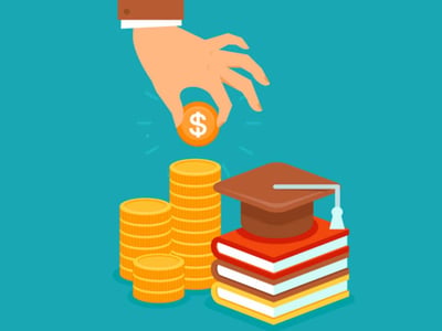 A vibrant illustration features the title "American Association of Individual Investors Review" prominently displayed, with "Individual Investors" highlighted in red text to draw attention. The image depicts a stack of golden coins, symbolizing financial growth and investment, placed next to a traditional brown graduation cap resting on a stack of books, representing education and learning. Above these elements, a large golden coin with a dollar sign floats, suggesting the monetary benefits of informed investing. The overall image reinforces the article's focus on the American Association of Individual Investors (AAII) as a valuable resource for stock market investing and educational materials, highlighting the potential for financial success through organized learning and strategic investment.