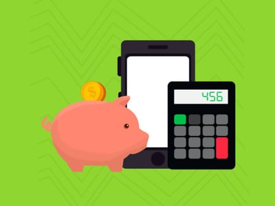 This illustrative image features a light pink piggy bank with a gold coin resting on its back, positioned in the lower-left foreground, symbolizing savings and investments. To its right, partially obscured by the piggy bank, is a calculator with "458" visible on its digital display, representing financial calculations and tax figures. In the background, against a green gradient, bold blue text reads "WHAT IS THE" and below it in red text, "AND HOW DOES IT WORK?". These elements together visually encapsulate the article's focus on "What Is The Kiddie Tax And How Does It Work?", emphasizing the taxation of a dependent's unearned income, such as from investments, at the parent's marginal tax rate, and the importance of understanding tax implications for college students and young investors.