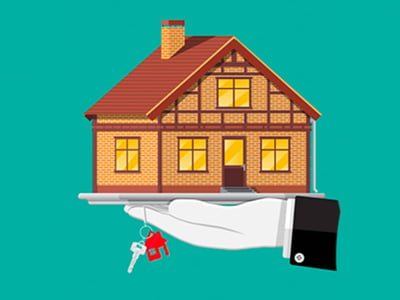 A stylized illustration depicts a multi-story brick house with a reddish-brown roof, dormer windows, and exposed timber framing, presented on a silver platter held by a hand in a formal suit sleeve. This visual metaphor represents the Stessa real estate financial tracking app, highlighting its role in simplifying property management and accounting for landlords, making real estate investments feel like they are "served up" conveniently. The image relates to the article's discussion of Stessa as an easier and faster alternative to spreadsheets for tracking rental properties, providing powerful, free tools for individual investors to monitor important metrics like debt, occupancy, and cash flow. The logo "THE COLLEGE INVESTOR" is visible in the bottom left corner.