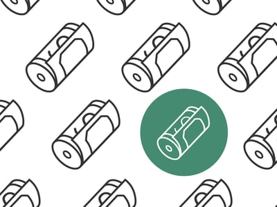 An isometric, line-art pattern of rolled-up banknotes on a clean white background, symbolizing earning money and side hustles for college students. Each banknote roll, featuring a discernible dollar sign, is outlined in black, creating a minimalist yet clear visual. One of these rolled banknotes is uniquely highlighted within a solid green circular overlay, drawing attention to the potential earnings from flexible jobs. This image supports the article's focus on various ways students can earn extra income, such as through on-demand services like food delivery with DoorDash, UberEats, or Amazon Flex, or even becoming a bike or scooter delivery person, emphasizing how these opportunities can offset living expenses or contribute to tuition.