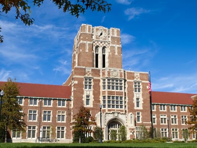 Administration building at the University of Tennessee in Knoxville, Tennessee.