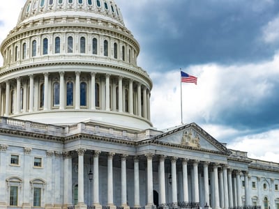 Capitol building in Washington. The United States Senate and House of Representatives. Source: The College Investor