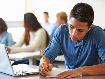 High School Students Taking Test In Classroom | Source: The College Investor