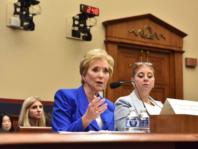 Education Secretary Linda McMahon testifies before the House Education and Workforce Committee on Capitol Hill on June 4, 2025 in Washington, D.C. (Photo by Sha Hanting/China News Service/VCG via AP )