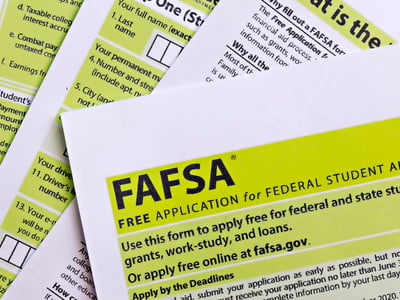 Photo of FAFSA - free application for federal student aid | Source: The College Investor