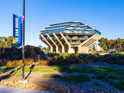 The Geisel Library on the UC San Diego campus