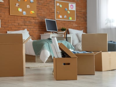 College Dorm Room Moving Day