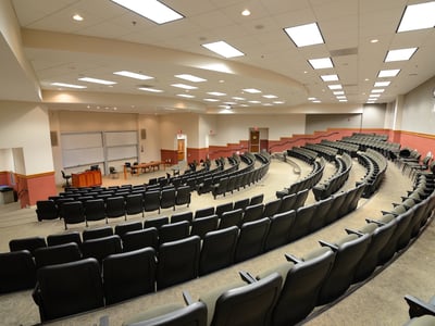 Interior of a college lecture hall