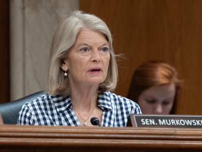 United States Senator Lisa Murkowski (Republican of Alaska) during a Senate Appropriations Committee hearing in the Dirksen Senate Office Building in Washington D.C., on Wednesday, May 13, 2026.