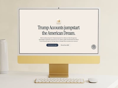 Trump account on computer screen. Source: The College Investor