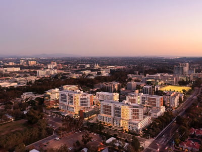 School Buildings Of The University Of California San Diego Campus In La Jolla, aerial