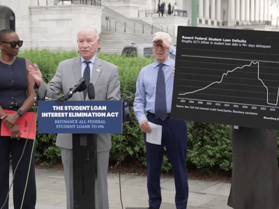 Welch Courtney Student Loan Interest Elimination Act Press Conference