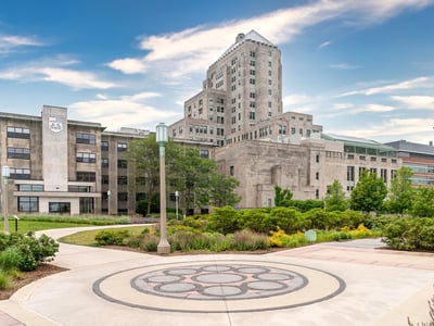 Campus Walkway on the campus of Loyola University Chicago.