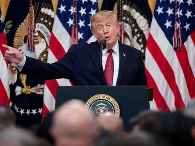 US President Donald Trump speaks as he hosts a Hispanic Heritage Month reception in the East Room at the White House in Washington, D.C., US, September 30, 2026. REUTERS/Jonathan Ernst