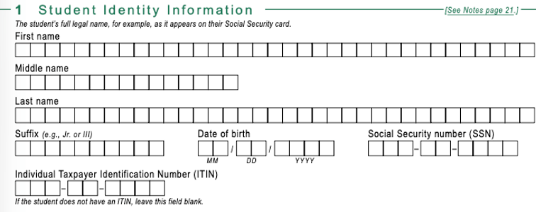 Student Identity Question 2027-28 Student Identity Question 2027-28