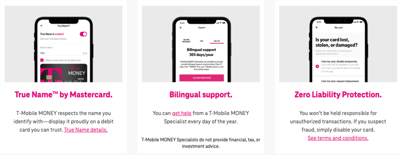 T-Mobile app screenshot
