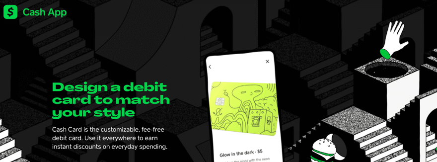 Cash app review: customizable debit card | Source: The College Investor