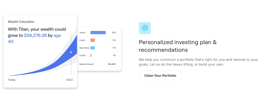 Titan website 2 Titan Review: Fees and Terms
