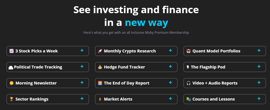 Moby screenshot moby finance review