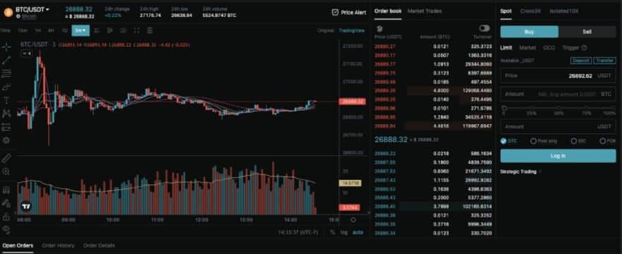 Bitget Spot Trading Screenshot bitget spot trading screenshot