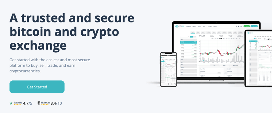 Cex.io Exchange cex.io crypto exchange screenshot