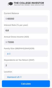 Hero Shot Student Loan Calculator App Hero Shot