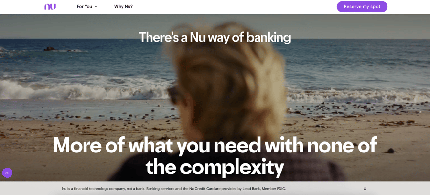 Nu homepage