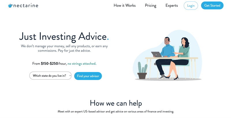 Nectarine homepage screenshot. Source: The College Investor