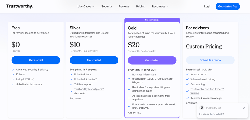 Trustworthy Pricing Trustworthy Pricing