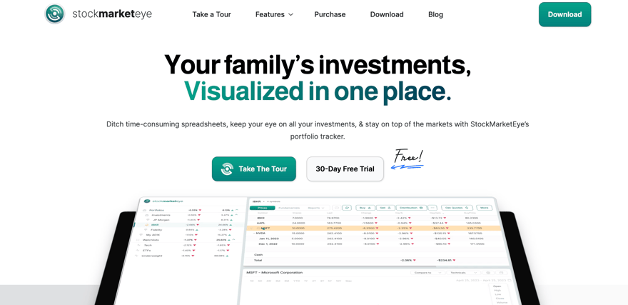 stockmarketeye homepage screenshot of stockmarketeye homepage