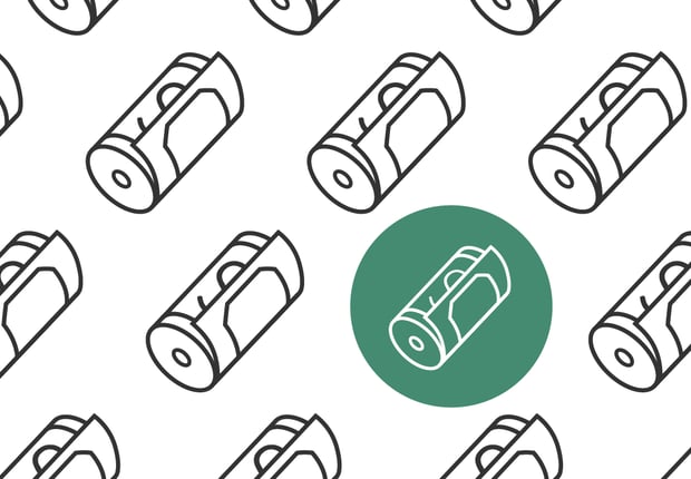An isometric, line-art pattern of rolled-up banknotes on a clean white background, symbolizing earning money and side hustles for college students. Each banknote roll, featuring a discernible dollar sign, is outlined in black, creating a minimalist yet clear visual. One of these rolled banknotes is uniquely highlighted within a solid green circular overlay, drawing attention to the potential earnings from flexible jobs. This image supports the article's focus on various ways students can earn extra income, such as through on-demand services like food delivery with DoorDash, UberEats, or Amazon Flex, or even becoming a bike or scooter delivery person, emphasizing how these opportunities can offset living expenses or contribute to tuition.