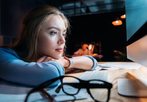 Tired student loan borrower waiting on SAVE | Source: DmitryPoch