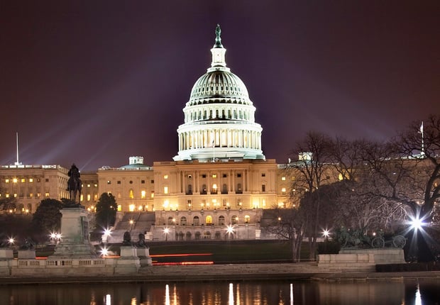 US Capitol Night Reflection Washington DC | Photo: Bill Perry