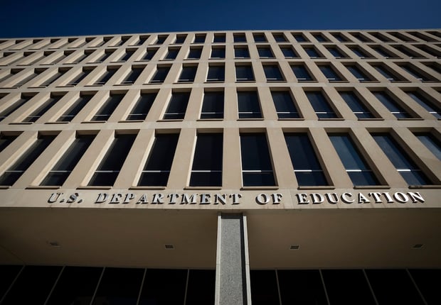 The Department of Education building is seen the morning after Donald Trump signed an executive order dismantling of the department, in Washington, on March 21, 2025. Whether Trump has the authority under the U.S. constitution to close a congressionally mandated agency remains an unanswered question. (Photo by Allison Bailey/NurPhoto via AP)